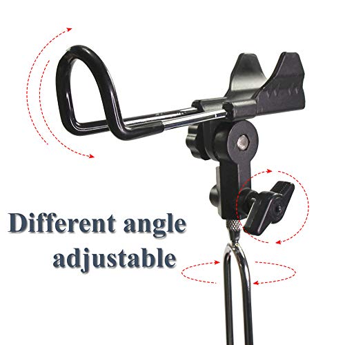 Support de canne à pêche pivotant 360 acier inoxydable avec fixation double - 2