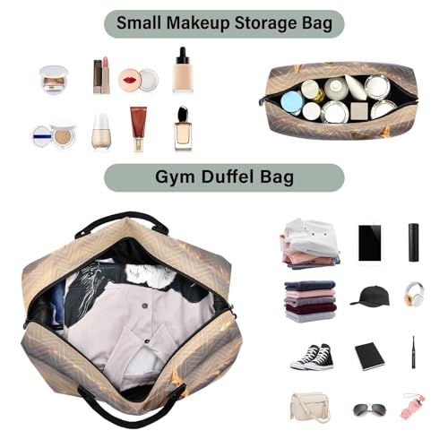 Large Travel Duffel Bag, Beach Water Dog Sport Tote Gym Bag, Shoulder Weekender Overnight Bag for Women Men, Carry On Luggage with Toiletry Bag4