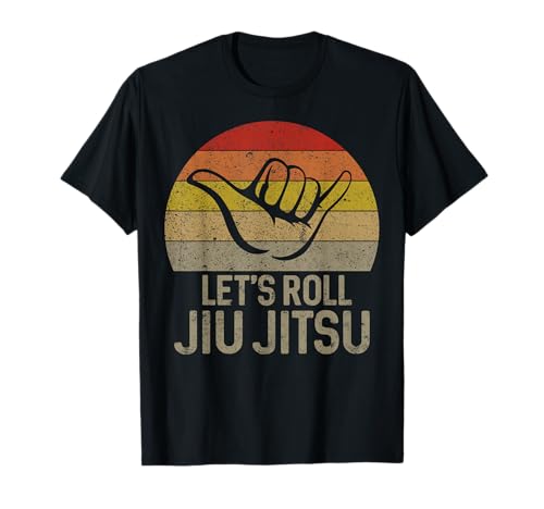 Let's Roll Jiu Jitsu Hand Brazilian BJJ Funny Martial Arts T-Shirt