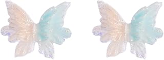Children's plastic teddy bear-shaped earrings - Light Blue
