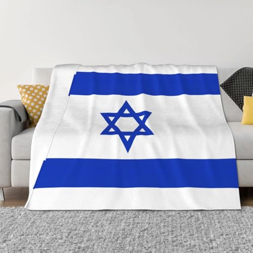Couverture légère drapeau israélien imprimée pour lit et canapé toutes saisons - 4