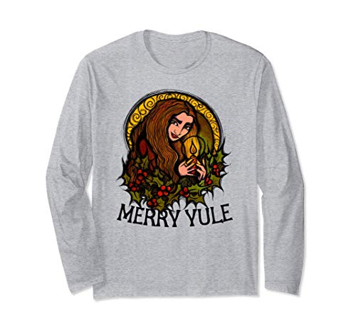 Yule Blessings Witch Merry Yule Bénédictions de Noël Manche Longue
