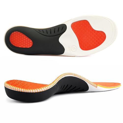 Image of Shoe Insoles, Hand-Stitched for Men & Women, 1 Pair Replaces 3 | 1,000,000-step cycle tested to resist collapse; 12-hour comfort for work boots, safety shoes, walking shoes & sneakers