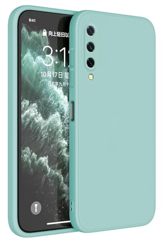 HAFFAN Custodia in Silicone TPU Compatibile con Xiaomi MI 9 Lite/Xiaomi MI A3 Lite (6.39' inches), Cover Case Protettiva per Cellulare - Ciano chiaro
