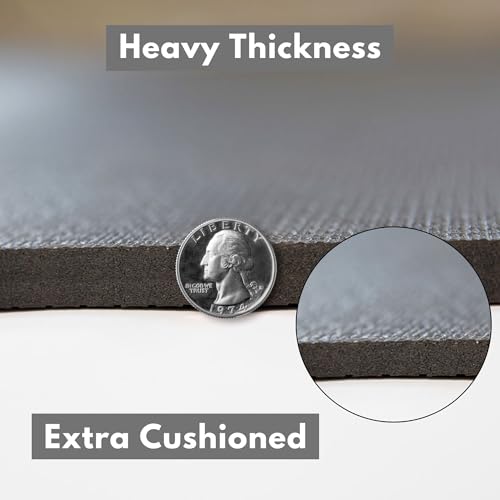 Image of Maruti Premium Black Gym Floor Mat 8x5 feet - High-Density, Non-Slip Exercise Mat,Waterproof,BPA Free for Home and Commercial Gym,Fitness Studioes thikness 30MM
