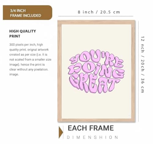 Image of BLINKART Abstract Pattern Aesthetic Modern Art Walls With Frame | Natural Wood Texture | Living Room Bedroom Office Wall Decoration | Poster Home Decor Frames Wall Bedroom | 12x8 Inches (D577)