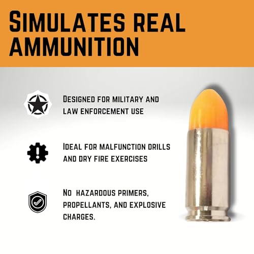 ST Action Pro 9mm Orange Safety Trainer Dummy Round 10 Rounds