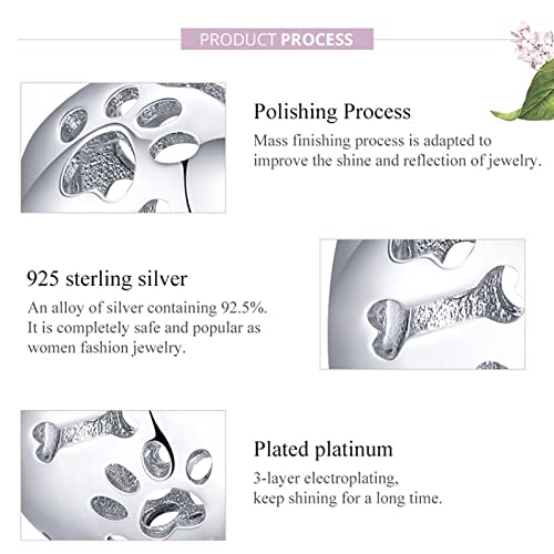 Perles rondes argent 925 breloque ajourée pour vos bijoux