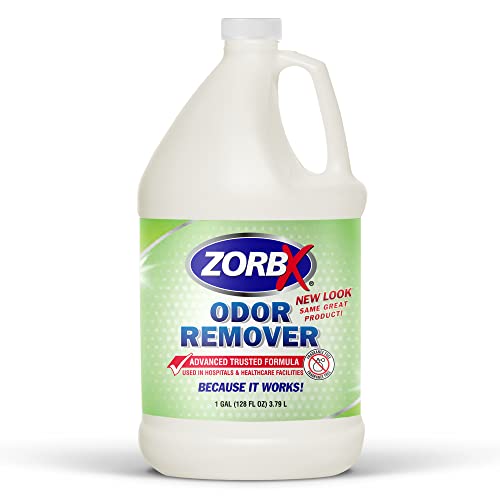 ZORBX Unscented Odor Eliminator Spray - Used in Hospitals & Healthcare Facilities | Advanced Trusted Odor Remover Formula | All-Purpose Deodorizer for Dog, Cat, Home, Carpet & Car - 128 Oz (1 Gallon)
