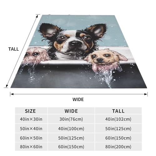 Couverture polaire motif chien idée cadeau original maison - 3