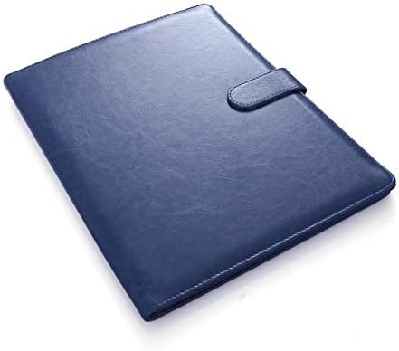 Clipboard Folder Clipboard A4 Folder Portfolio for Standard Letter Size A4 Writing Pad Legal Pads, Faux Leather with Inside Pocket,Office Organiser Conference Folder (Blue)