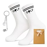 Snyvpra Golf Geschenk Set - Zubehör Herren mit Golf Socken 42-46, Geschenktüte und Schlüsselanhänger, Perfekt als Adventskalender oder Geburtstagsgeschenk für Golfliebhaber