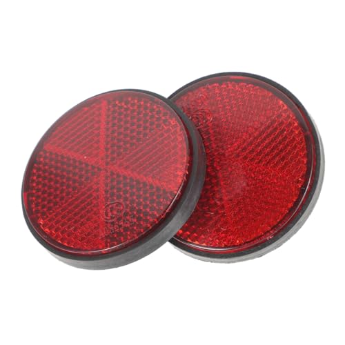 GRIRIW 2pcs Safety Reflectors for Bike Motorcycle High Visibility Reflective Film for Night Riding Rear Bike Reflectors