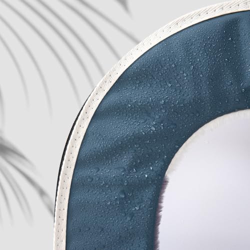 Honseadek 2 fundas impermeables para asiento de inodoro de dibujos animados: suave, lavable y fácil de instalar (morado)