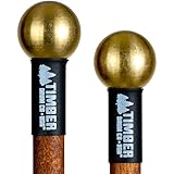 Timber Drum Company Timber (Made in U.S.A.) Brass Mallets with Birch Handles-for Playing, Bell Tree & Crotales (TB3M)