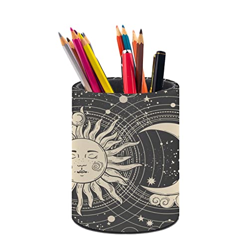 XUWU Tarot Celestial Boho Pen Holder Pencil Cup for Desk Organizer
