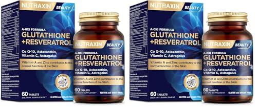 Plus A-Oxi Formula Glutathione + Astaxanthin 60 Tablet Takviye Edici Gıda (2 paketi)