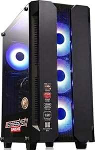 ScreenOn Gaming PC Ryzen 3 3200G • Radeon Vega 8 (2 GB) Grafikkarte • 16 GB RAM DDR4 • 512 GB SSD • Windows 11 Pro • WLAN 300 MBit/s • Gaming PC Computer mit 3 Jahren Garantie!