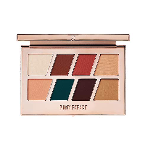 PONY EFFECT Master Eye Palette #Matte 11g, 4.5 Ounces, Eyeshadow Palette, Matte & High Pigment, Everyday Makeup, Must-have color, Natural makeup, Hunter Green color & Nudes