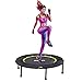 Gielmiy Trampolín de Fitness, diámetro de Aprox. 101 cm, Cama elástica Plegable de Rebote, Cama elástica de Entrenamiento silenciosa para Interiores y Exteriores, Peso máximo del Usuario hasta 150 kg