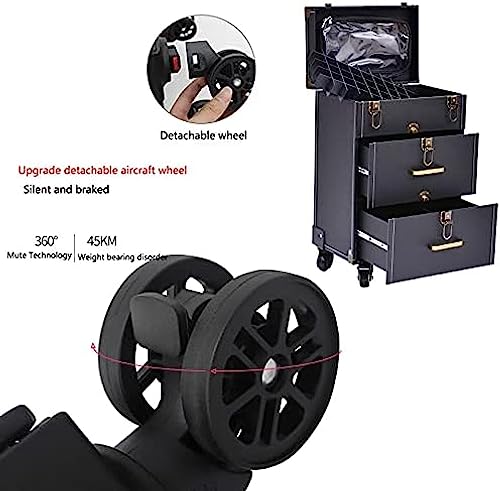 Estojos De Maquiagem, Carrinho De Maquiagem Sobre Rodas Estojo De Transporte Beauty Train Para Maqui