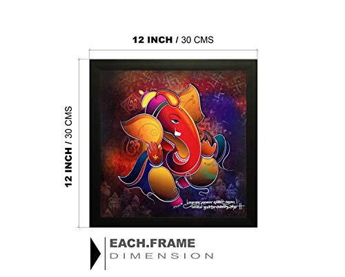 Nobility Ganesh Framed Painting Ganesha Wall Art Decor Statue Idol Decoration For Home Living Room Office Wedding Return Gift Items Friends Family #TOP1