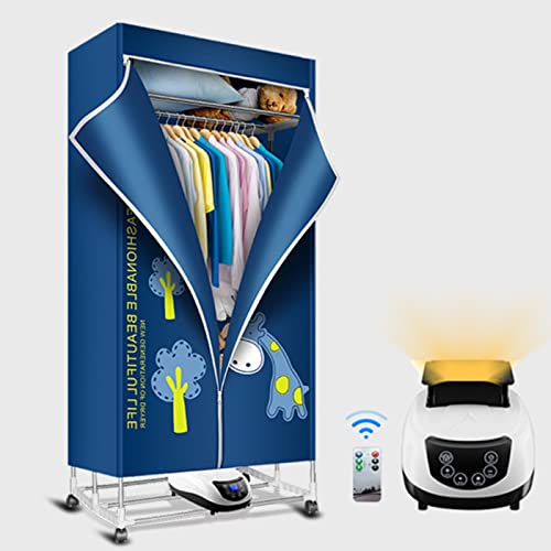 Asciugatrice elettrica a 3 Strati 1500 W con Telecomando Lavanderia bagnata per Interni Armadio Caldo Asciugatrice riscaldata ad Aria Grande capacità 15 kg
