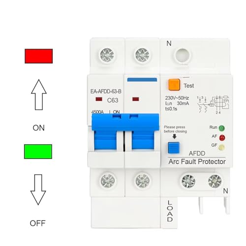 Protector de arco AFDD de 25A que detecta fugas eléctricas y sobrecargas 4