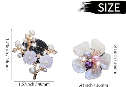 Image of 6 Pcs Bling Flower Air Vent Clips, Cute Daisy Cars Air Fresheners Vents Clips Car Diffuser Rhinestone Car sInterior Decoration Charm Diamond Cars Decor Bling Car Accessories for Women Girls
