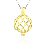LGSY Twisted Ball Cage Pendants for Pearl Jewelry Making Gold Plated, Design Pearl Cage Pendants for...