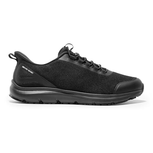 Image of Bruno Marc Men's Hands Free Non Slip Work Shoes, Water Resistance Restaurant Slip on Food Service Sneakers