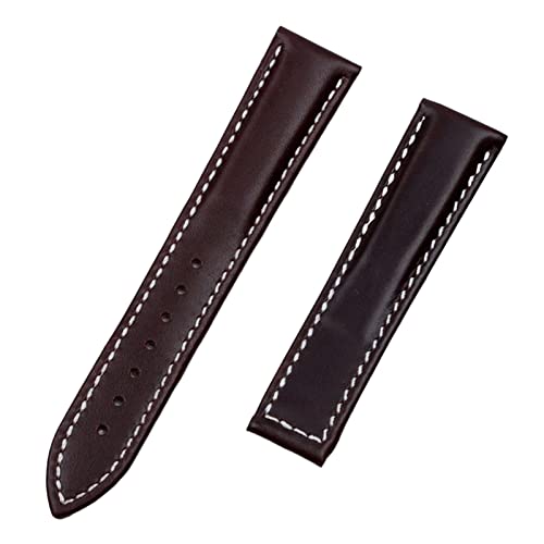 Bande de montre en cuir de vache authentique 20mm avec boucle pour Omega Aqua Terra 150
