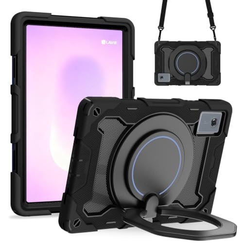 Aokil �Ή�For LAVIE Tab 11QHD3 PC-T1175LAS/LAC �P�[�X ��]�����O�t�� ���|�� ���w�\�� �o�b�N�J�o�[ | �ω��h�� �����h�~ �ϏՌ� 11�^ LAVIE Tab T11N TAB11/Q02 T11S7/LAS�p