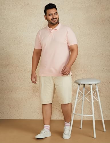 Image of Amazon Brand - Symbol Men's Cotton Rich Solid Polo Tshirt | Collar Tshirts | Half Sleeves | Plain-Regular Fit (Available in Plus Sizes and Combo Pack of 2)