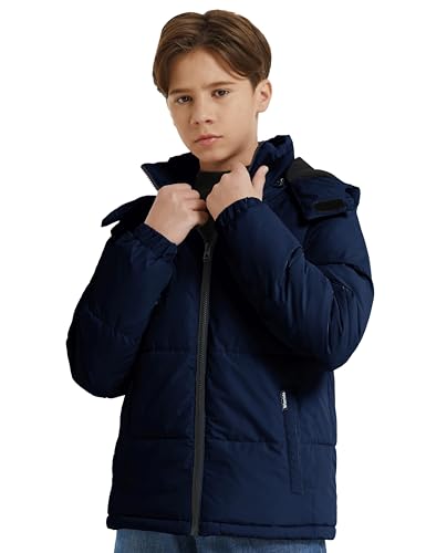 wantdo Boy's Winter Coat Warm Puffer Jacket Waterproof Parka with Hood3