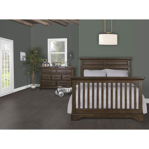 Evolur Empire 5-In-1 Convertible Crib In Distressed Timber With Free Mattress #TOP5