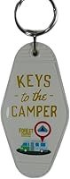 Generisch großer & stabiler Schlüsselanhänger Camping 11 x 4,5 x 0,5 cm Keys of the Camper Deko B-G K 95