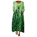 Produktbild VICKY-HOHO Pulloverkleid Damen,Strickkleid V-Ausschnitt,Langarm Tunika KleidFrauen Plus Size Print Täglich Lässig Langarm Vintage Bohemian O Neck Kleid