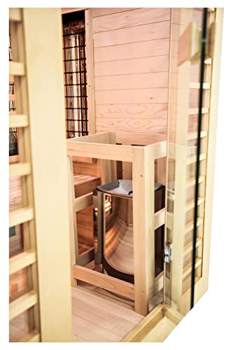 Holl's, Hybrid-Sauna aus 2 Sitzen komplett 3,5 kW Holls, Garten, Schwimmbäder, Spas und Accessoires, Außensaunen und Ersatzteile, Saunen, HL-VS02-PK