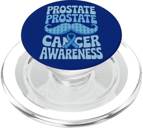 I Beat Prostate Men Groovy Prostate Cancer Awareness Tee PopSockets PopGrip per MagSafe