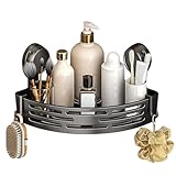 Generico Ripiano Doccia ad Angolo,Porta Angolo Senza Fori - Ripiani Bagno Amovibili,Per Shampoo Toilette Dispensa Cucina Casa Parete