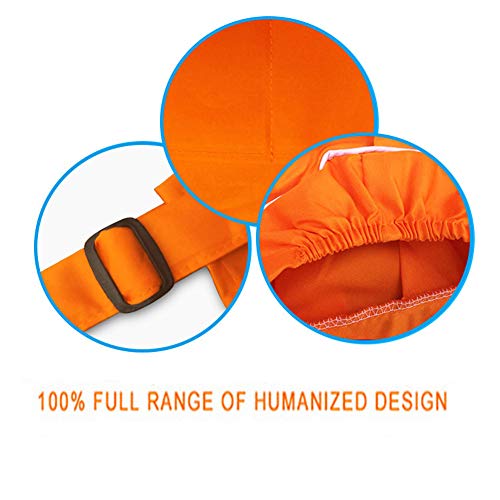 Tamicy 10 Pieces Kids Chef Hat And Apron Set - Child Kitchen Bib Aprons With Pockets Girls Boys Chef Hats For Cooking Baking Gardening Painting Wear (Rose Red,Green,Blue,Orange,Purple) #TOP5