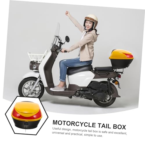 Boîte de rangement scooter étanche jaune GALPADA protégeant vos accessoires et outils - 7