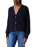 Tommy Hilfiger Damen Org Cotton Button V-nk Cardigan Strickjacken, Desert Sky, XS