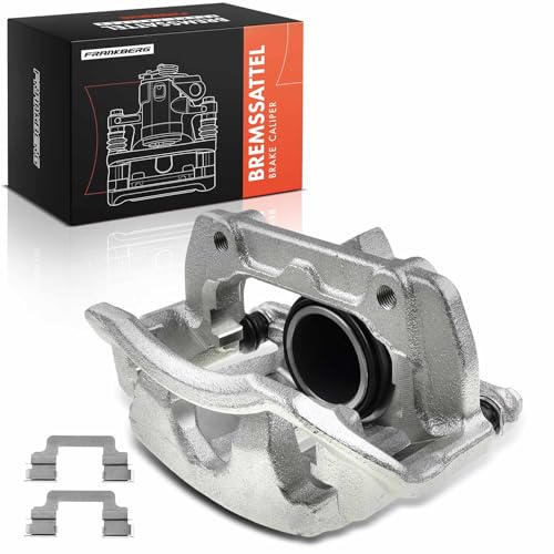 Frankberg Brake Caliper Disc Brake Front Right with Bracket (hole spacing 110mm) Compatible with C-Class C-Class Coupe C-Class T-Model CLC-Class CLK Replace# 0034202483