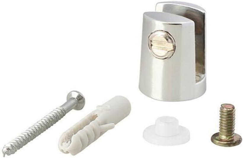 8 Pcs Glass Clamp Bathroom Mirror Clips Zinc Alloy Glass Clip Shelf Support Brackets Holder - Image 2