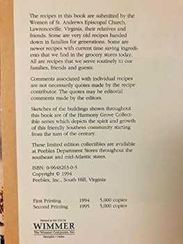 Paperback The Harmony Grove Cookbook Book