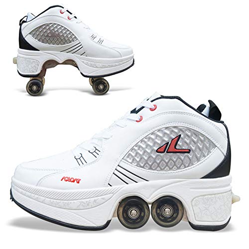 ASJUNQ Roller Skates for Women,Roller Skates Adult,KickRollershoes,Children's Roller Skates Girls Adjustable,RollerWheelsforShoes,Roller Skates for Boys,Outdoor Skates for Women,D-37