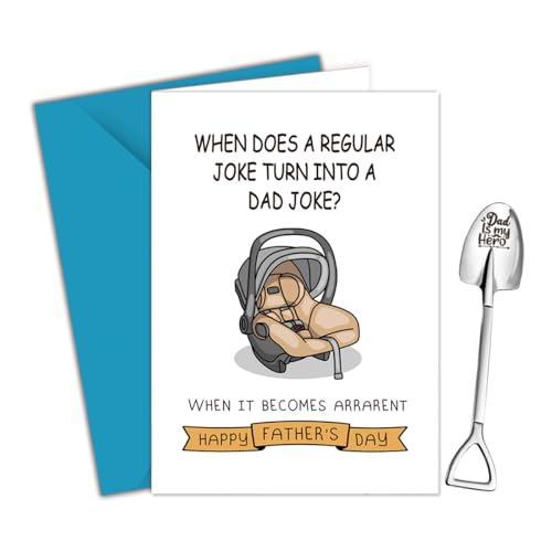 5"X7" Father'S Day Greeting Cards & Ice Cream Shovel Spoon