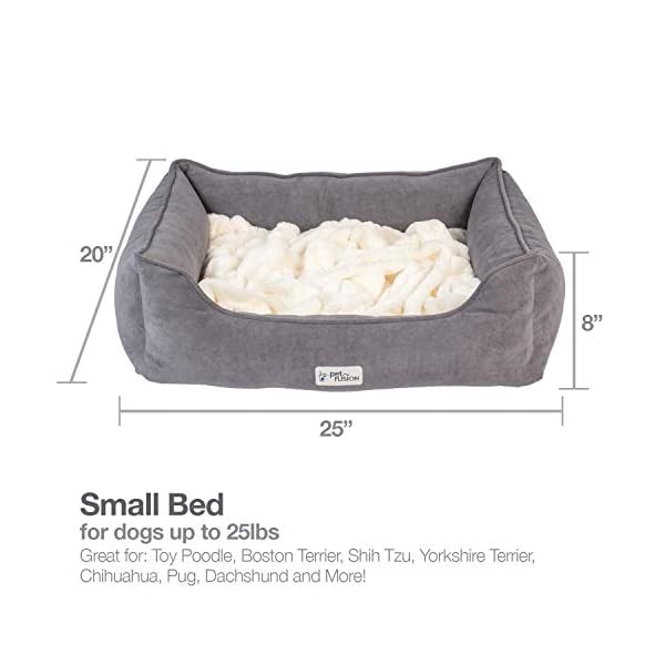 PetFusion-Calming-Cuddler-Dog-Bed-Cat-Bed-Anti-Anxiety-Dog-Bed-for-Small-Dogs-Cats-Loose-Blanket-Promotes-Burrowing-Dogs-Kneading-Cats-CertiPUR-US-Memory-Foam-1-Year-Warr Orthopedic Dog Beds with Anxiety Relief - Joint Pain Relief for Dogs